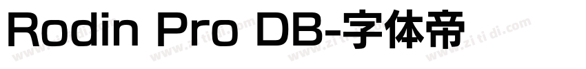 Rodin Pro DB字体转换